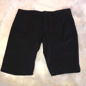 Vince Black Tuxedo Stripe Long Shorts- Size 6